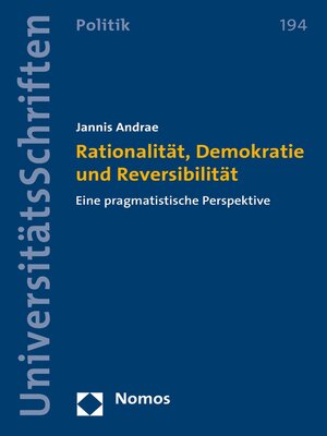 cover image of Rationalität, Demokratie und Reversibilität